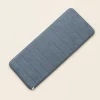 Tapis de prière uni bleu grisé 110 x 60 cm vu de dessus